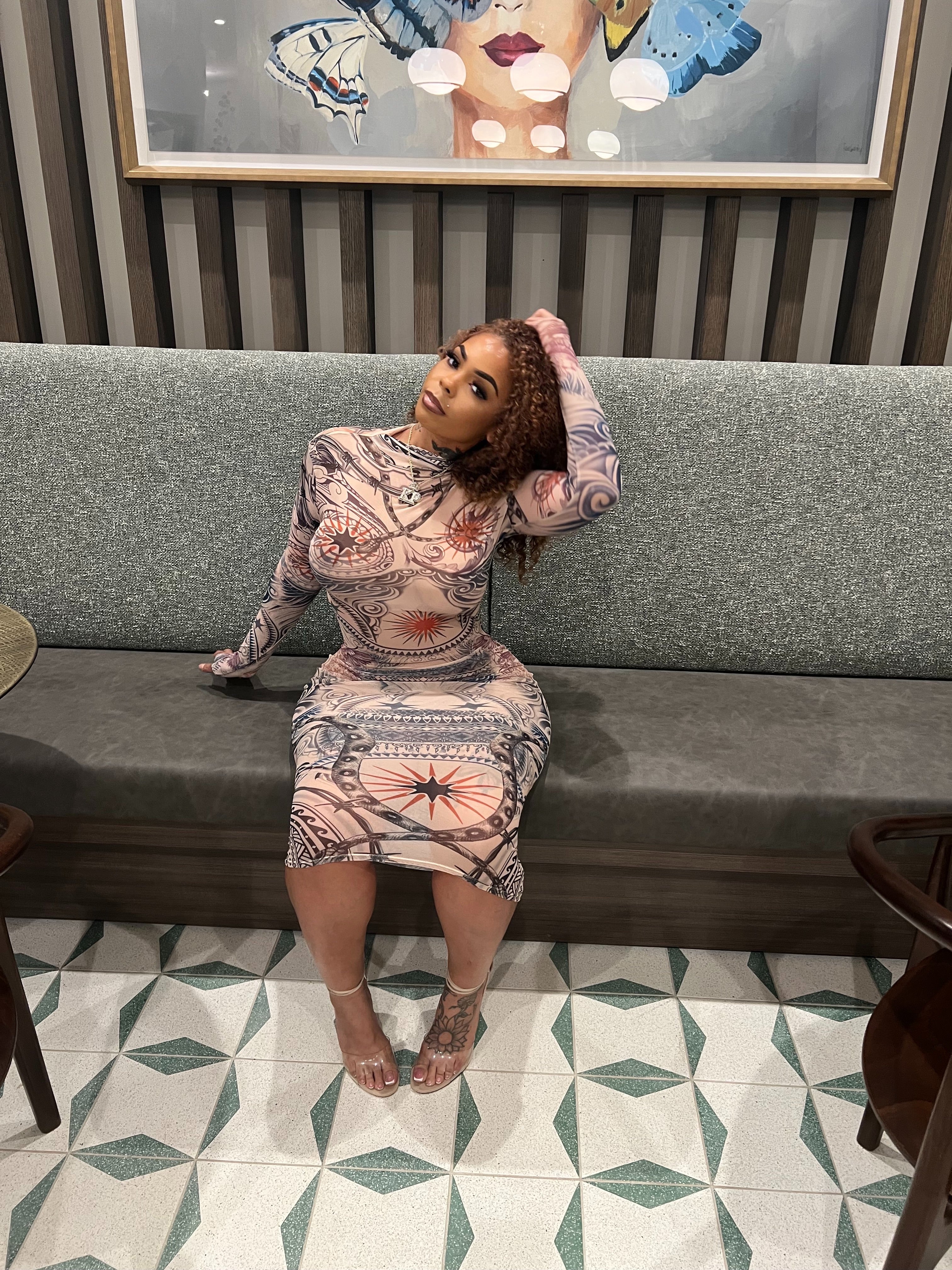 There She Go Mesh Dress
