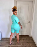 Always On The Go Mint Short Set