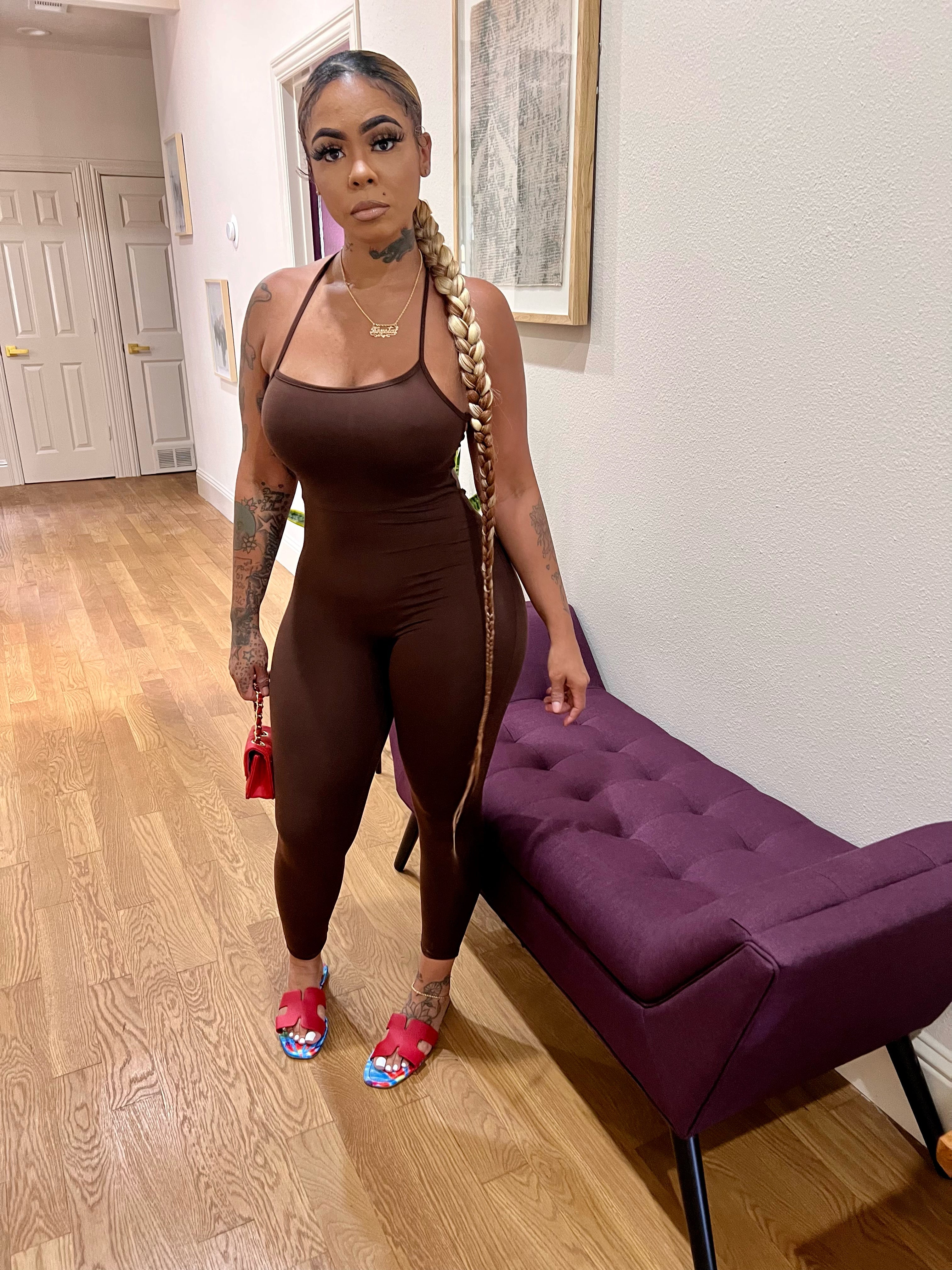 Elisa Brown Jumpsuit