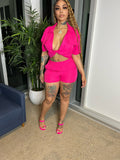 Can't Lose Pink Short Set