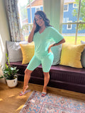 Always On The Go Mint Short Set