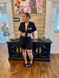 Megan Black Top