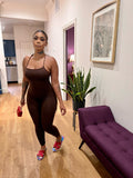 Elisa Brown Jumpsuit